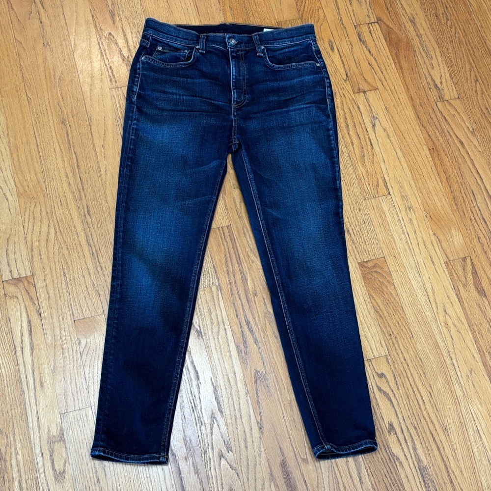 Rag & Bone Riverdale High Rise Ankle Skinny Dark Wash Blue Jeans Women’s Size 28 - Picture 3 of 15